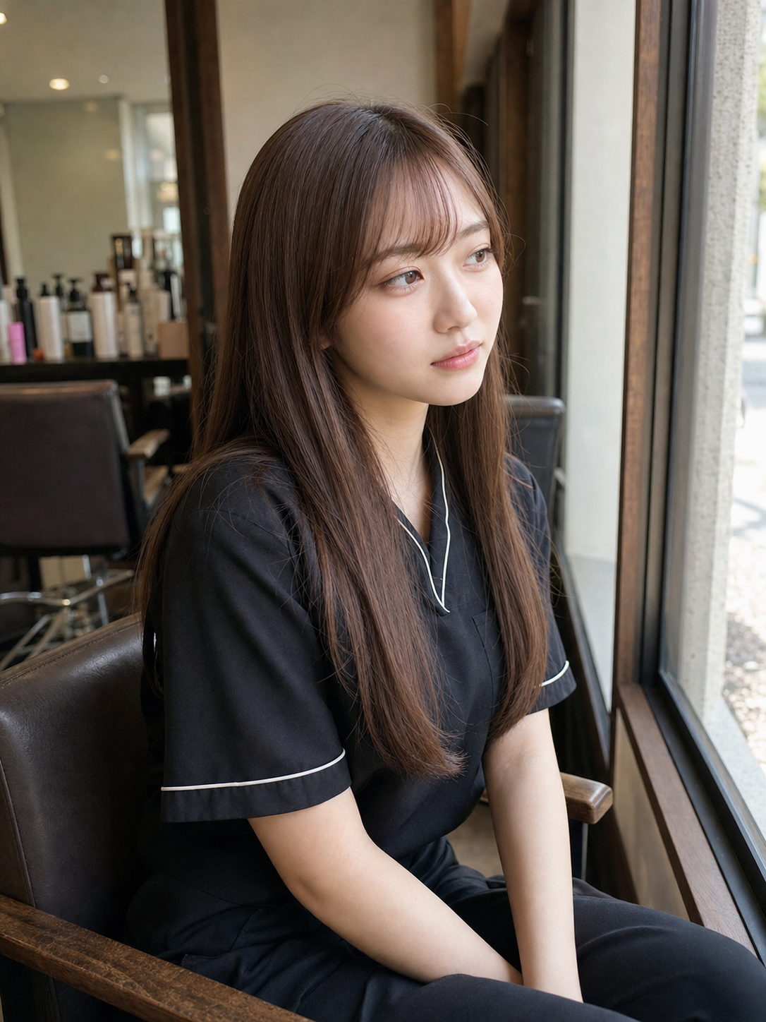 美容の仕事を一度離れ、再スタートを考える元美容師の女性